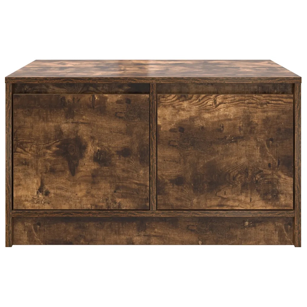 Tavolino da Salotto con Cassetti Rovere Fumo 70,5x70x40 cm 3328412