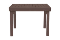 Tavolo Allungabile da Giardino 106/212x75x75 cm Capannori in Alluminio Chocolate