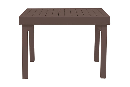 Tavolo Allungabile da Giardino 106/212x75x75 cm Capannori in Alluminio Chocolate