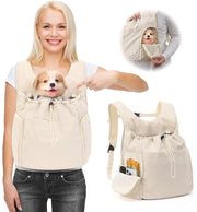 Zaino per Animali - Mesh Ventilato con Finestre Laterali - Regolabile - Per Escursioni Viaggi - Fino a 6 kg