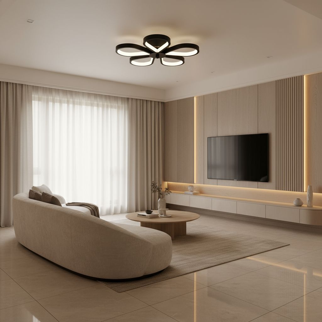 Lampada Da Soffitto Lhj075-c Black/white Led