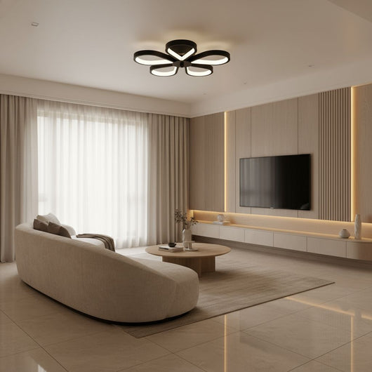 Lampada Da Soffitto Lhj075-c Black/white Led