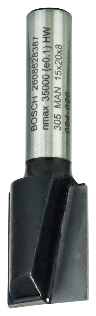 2608628387 - Fresa dritta, 8 mm, D1 15 mm, L 20 mm, G 51 mm 8 mm, D1 15 mm, L 20 mm, G 51 mm