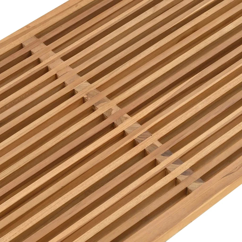Tavolo Laterale da Giardino Marrone 110 x 55 x 35,5 cm 42006356