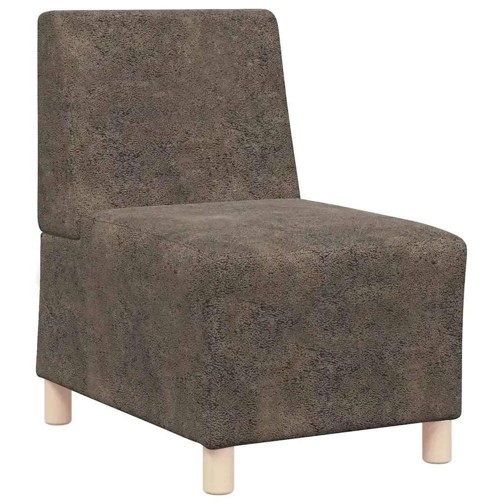 Unità di Divano Modulare Senza Braccioli 3 pcs Grigio scuro 3399834