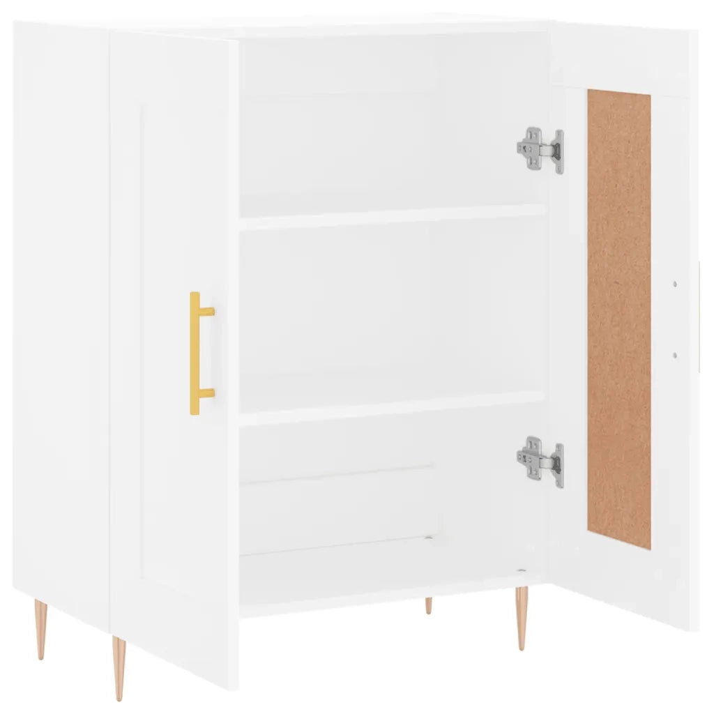 Credenza | Madia | Buffet da pranzo | Armadio da pranzo Bianca 69,5x34x90 cm in Legno Multistrato