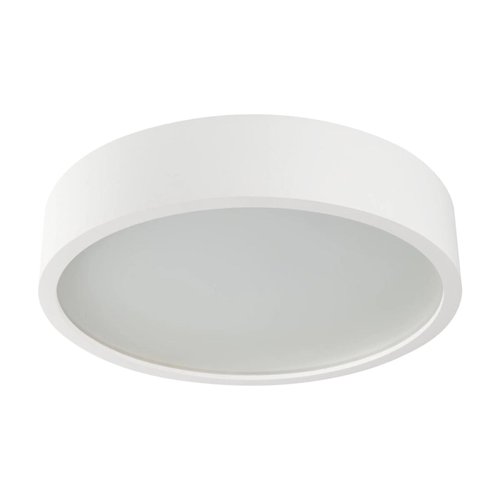 Plafoniera Kanlux Jasmin rotonda legno bianco 38cm 2xE27
