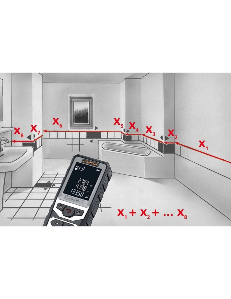 Telemetro laser LASERLINER 080.982A - DistanceMaster 50 m