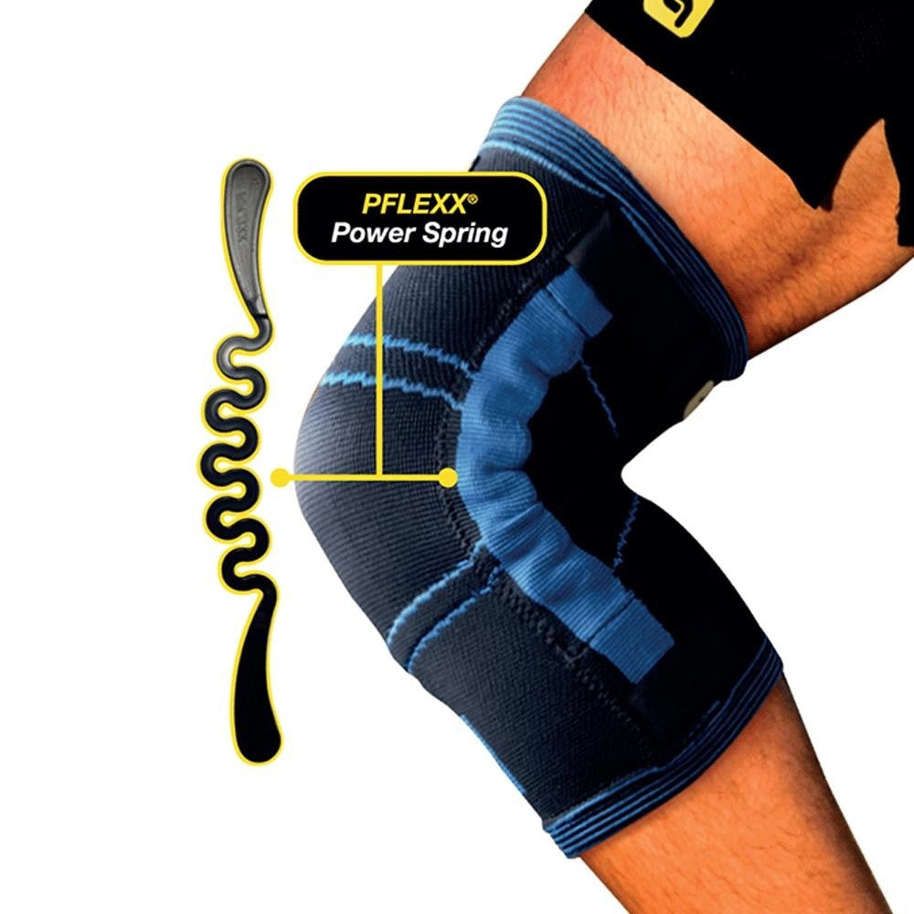 Trade Shop - Supporto Per Ginocchio Banda Elastica Power Knee Aiuta Il Sollievo Varie Misure -    Xl