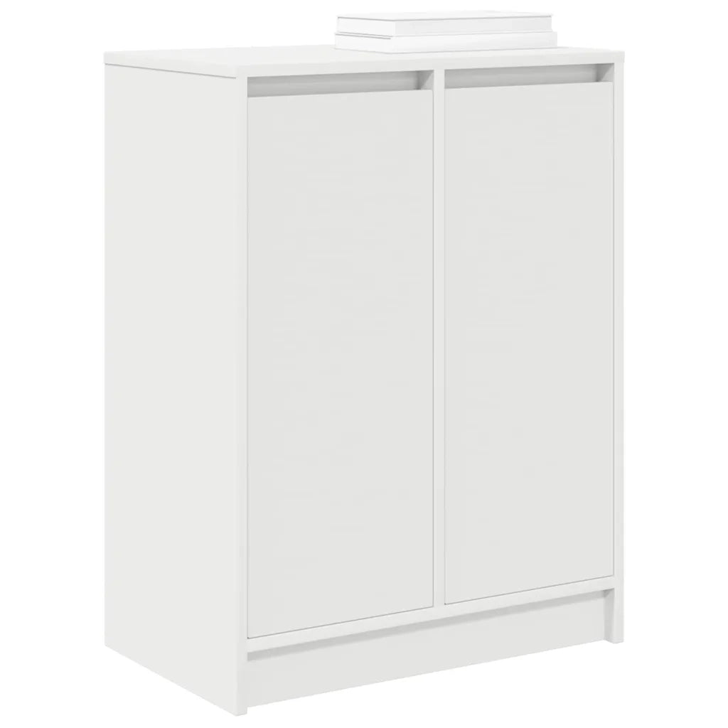 Scarpiera Bianca 57x34x76 cm in Legno Multistrato 861868
