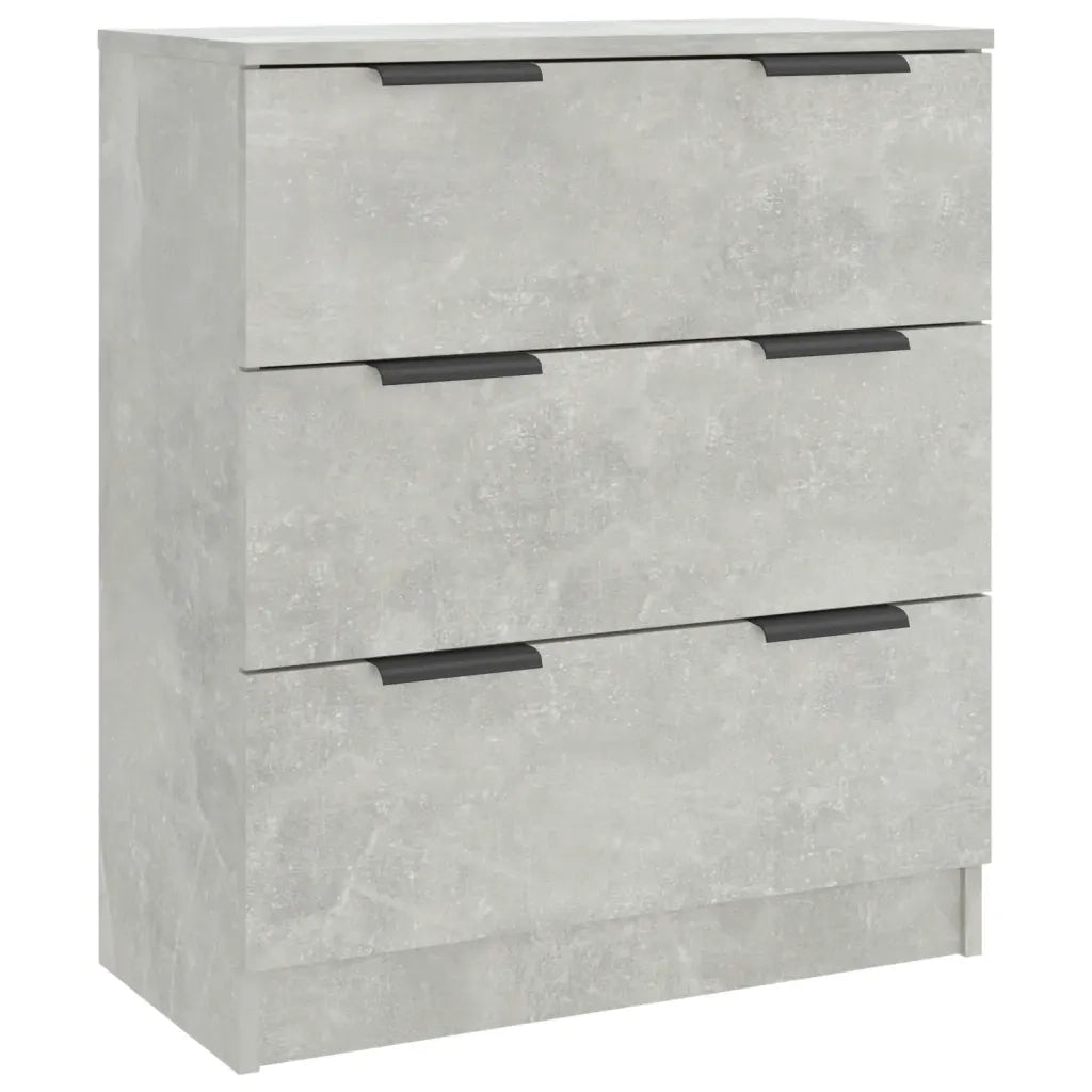 Credenze 3 pz | Madia | Buffet da pranzo | Armadio da pranzo Grigio Cemento in Legno Multistrato