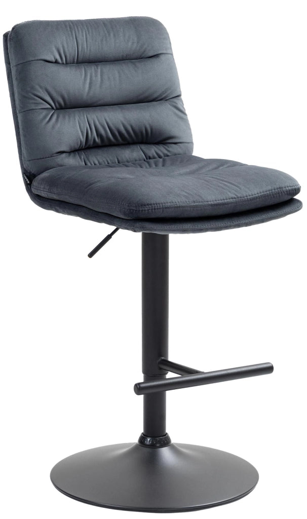 Barhocker Damar Samt schwarz