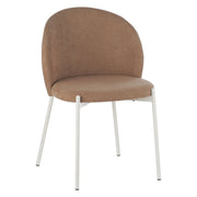 Set di 4 Sedie Shelly In Tessuto 320gr Beige Scuro Dimensione 55x45x80cm