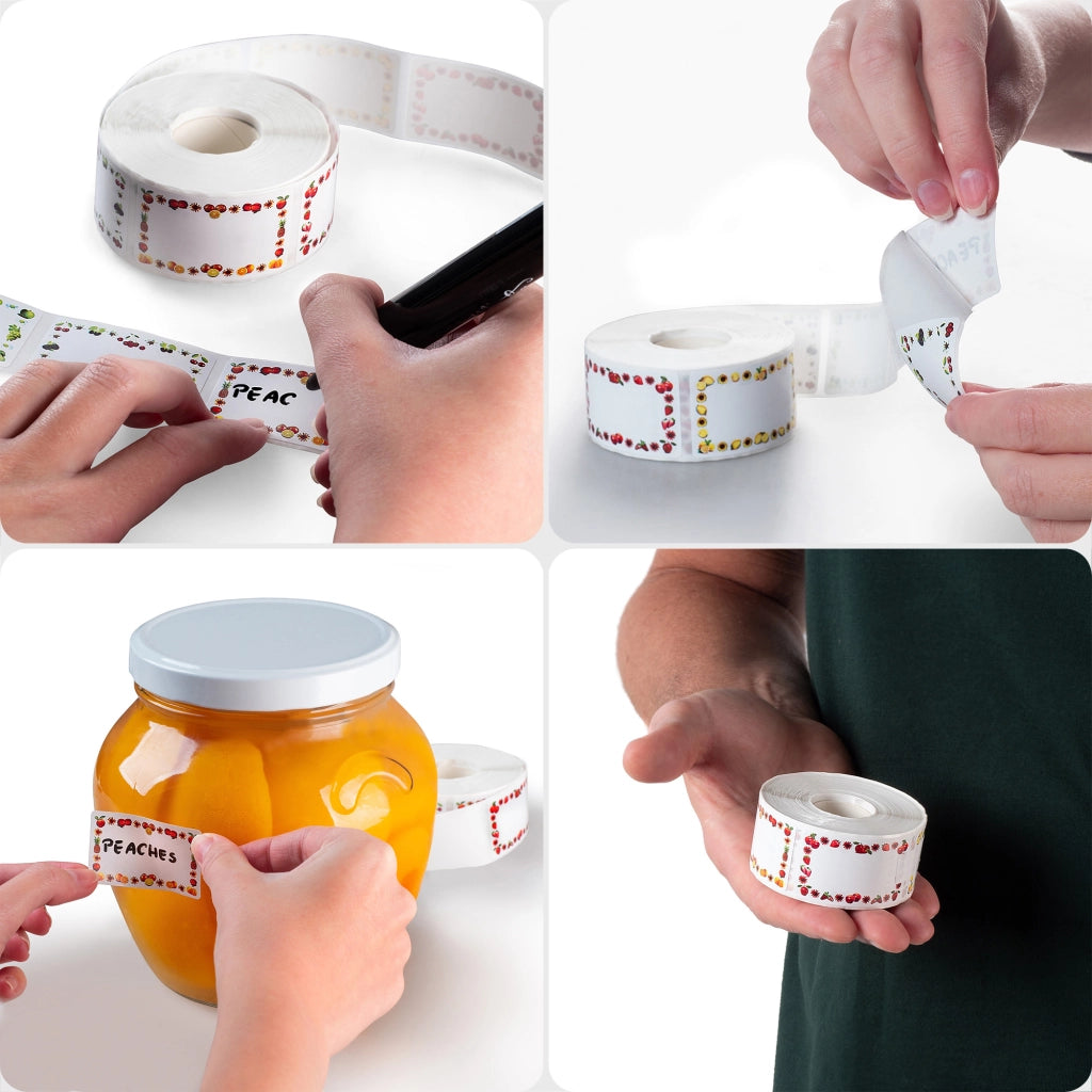 KADAX 500x Etichette autoadesive per barattoli, conserve, contenitori e prodotti