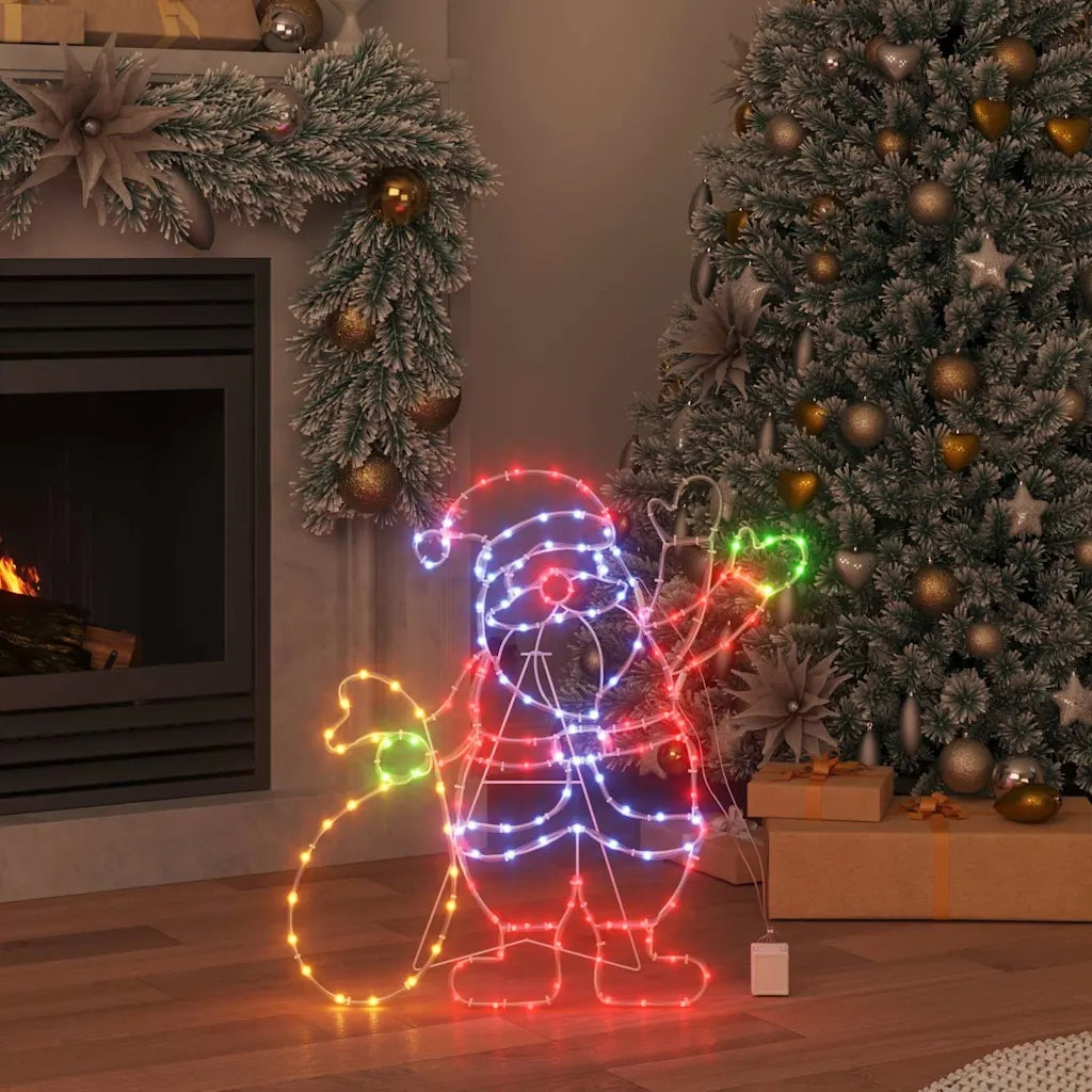 Luce Babbo Natale Multicolore 58.5 x 60 x 1.3 cm Ferro CFW5822394