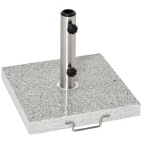 Supporto Base Per Ombrellone da Giardino in Marmo Peso 25kg 40×40×36cm