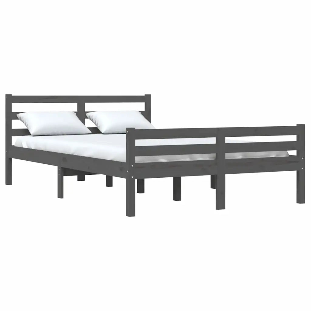 Giroletto Grigio in Legno Massello 150x200 cm King Size 814826