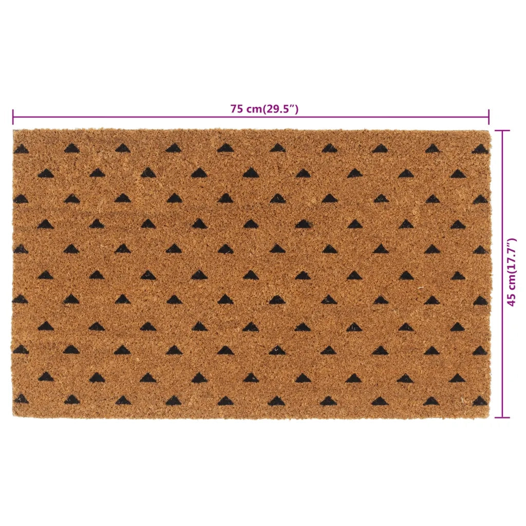 vidaXL Zerbino Naturale 45x75 cm Fibra di Cocco