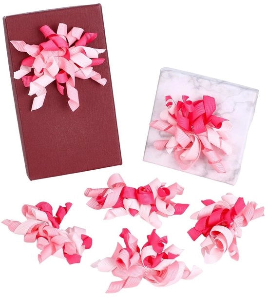 Decorazioni per Festa - Striscia di Confetti in Poliestere - 16 pezzi - Rosa - Adatto per Matrimonio - Compleanni - Feste