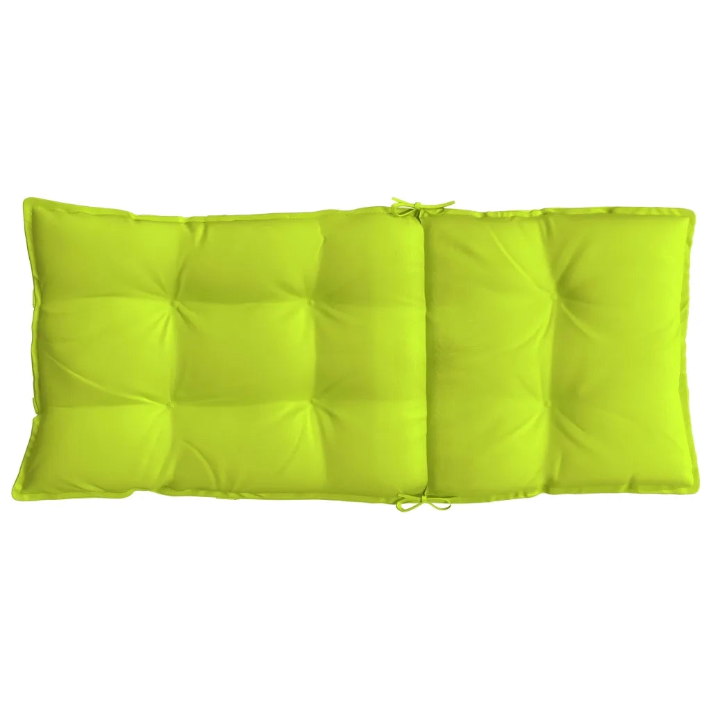 Cuscini Sedia Schienale Alto 2 pz Verde Chiaro Tessuto Oxford