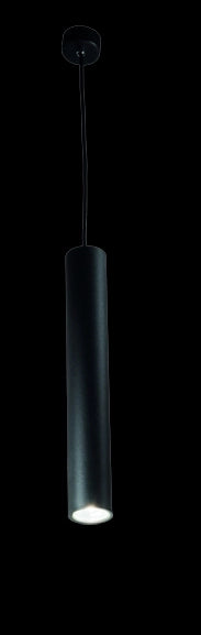 SOSPENSIONE FILO GRANDE NERO 1 LUCE ATTACCO GU10 H.40CM D.5,5CM