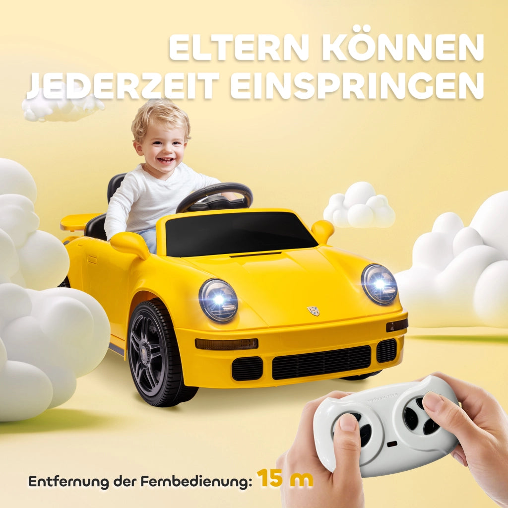 Auto Elettrica per Bambini ¨C zephmum ¨C Giallo, 12V