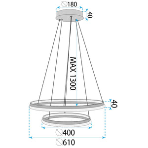 Lampa Wisząca Lhj043-cp2 Gold