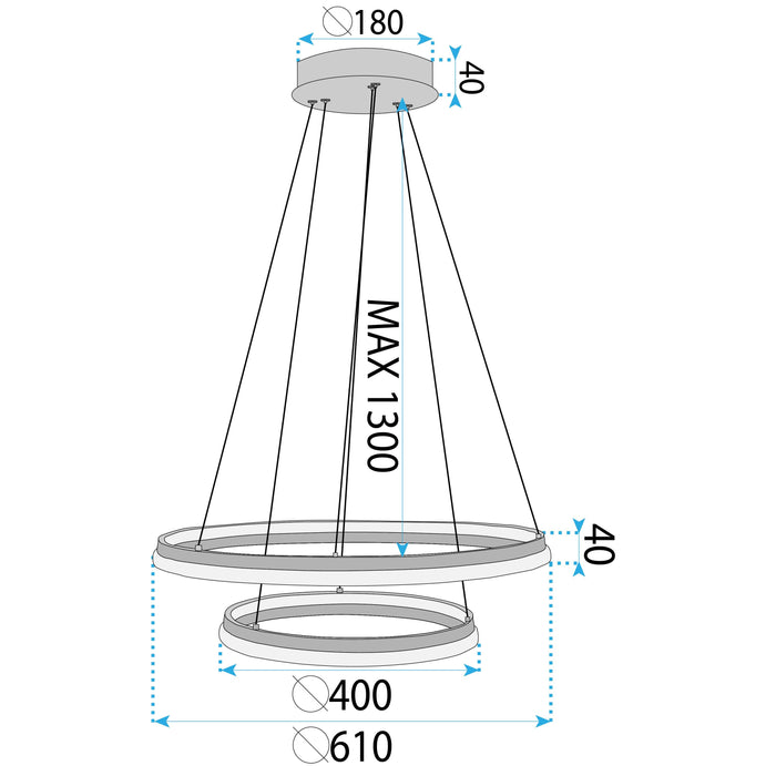 Lampa Wisząca Lhj043-cp2 Gold