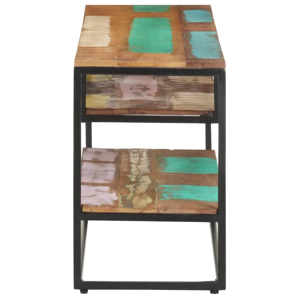 Mobile Porta TV 130x30x45 cm in Legno Massello di Recupero 321624