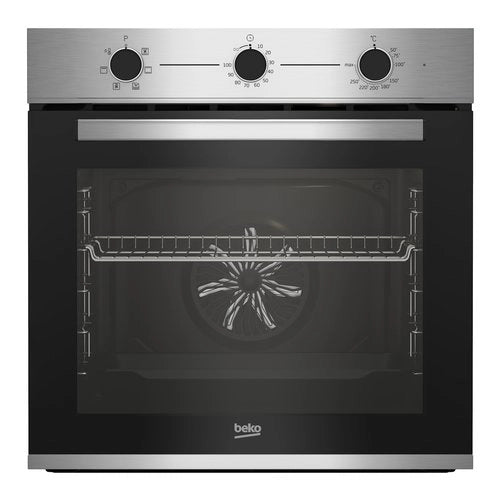 Forno Elettrico Ventilato Beko Beyond Bbie12100X Classe A 72 Litri (A59,5xL59,4xP56,7) 6 Funzioni Inox e Nero