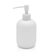 Dispenser sapone liquido d'appoggio grigio chiaro in ceramica soft touch