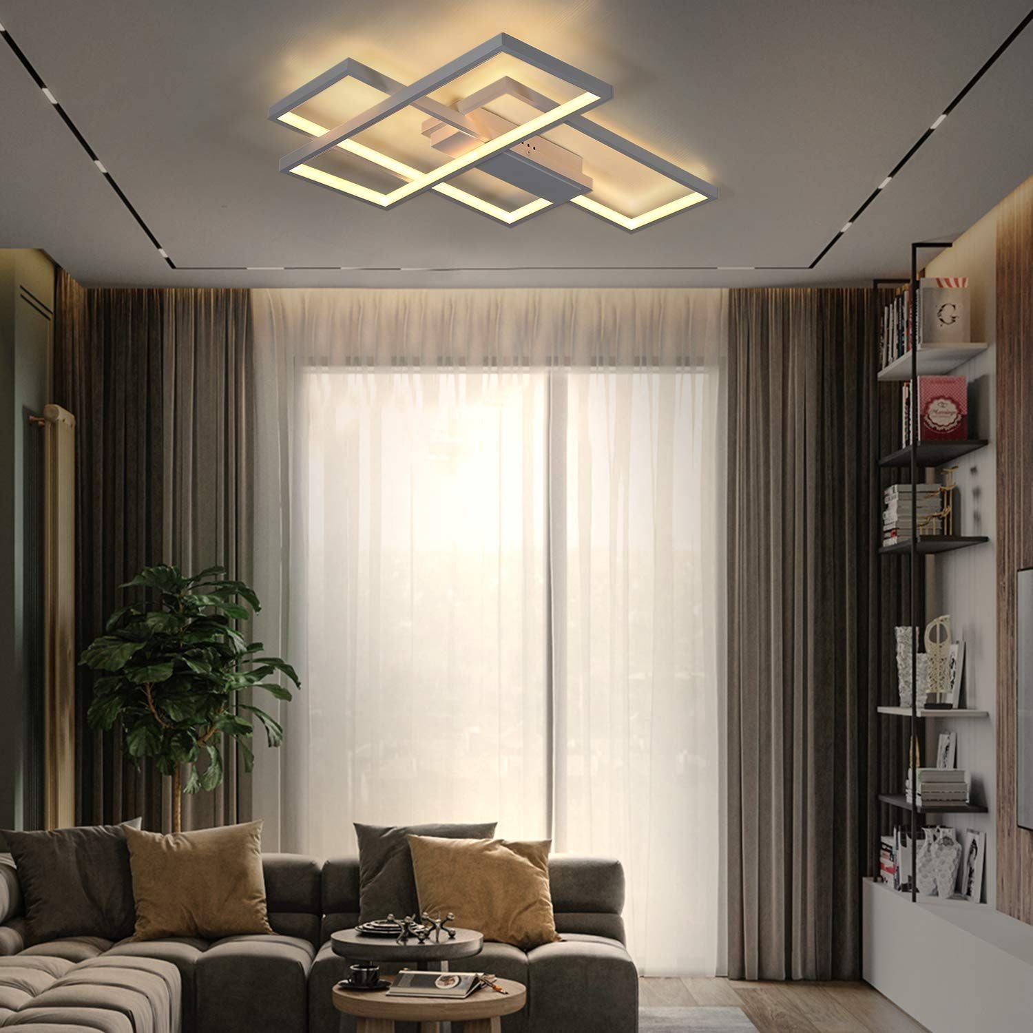 ZMH Lampada da soffitto LED geometrica moderna multifunzione anche parete