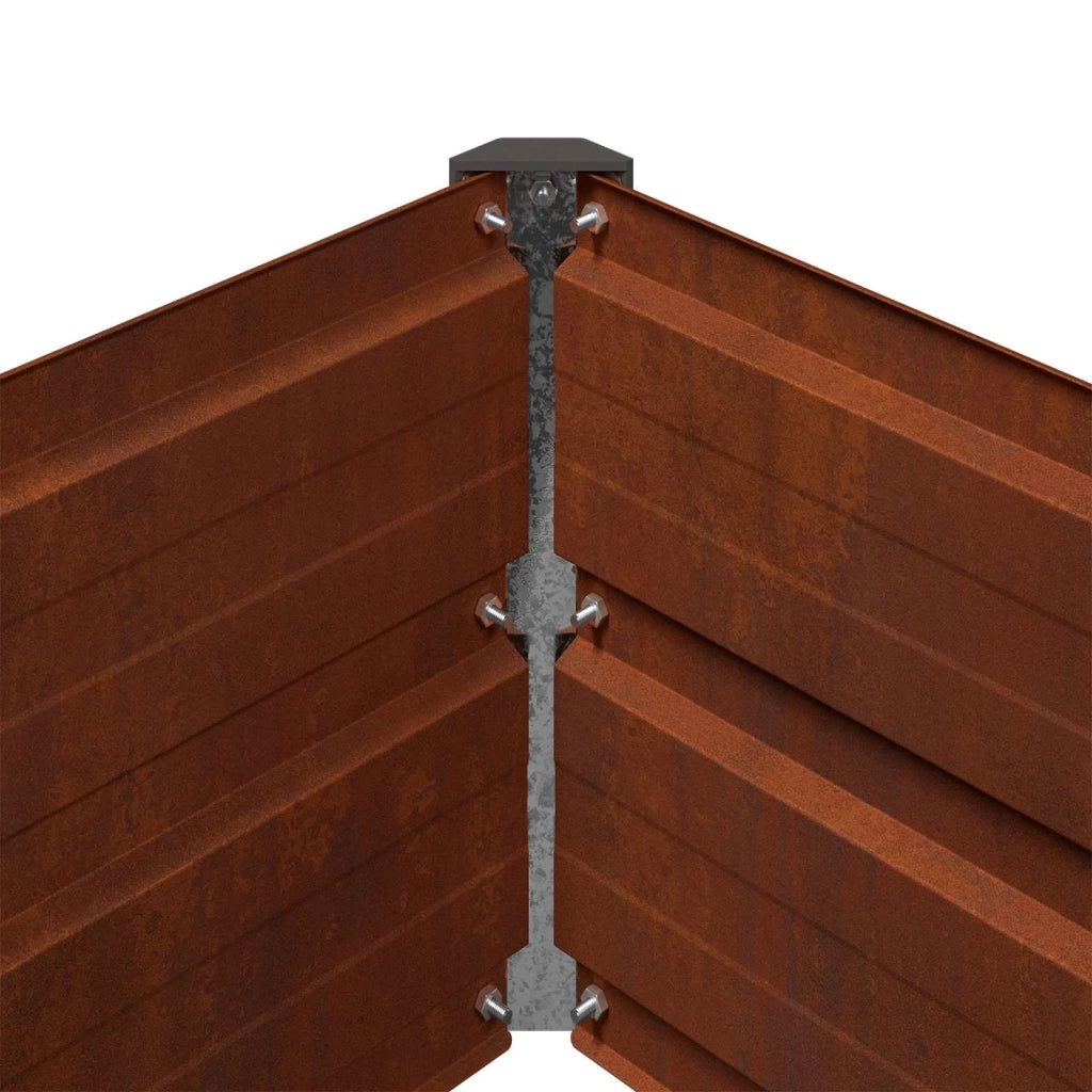 Letto rialzato da giardino Ruggine 480 x 40 x 24 cm cartone 8006369