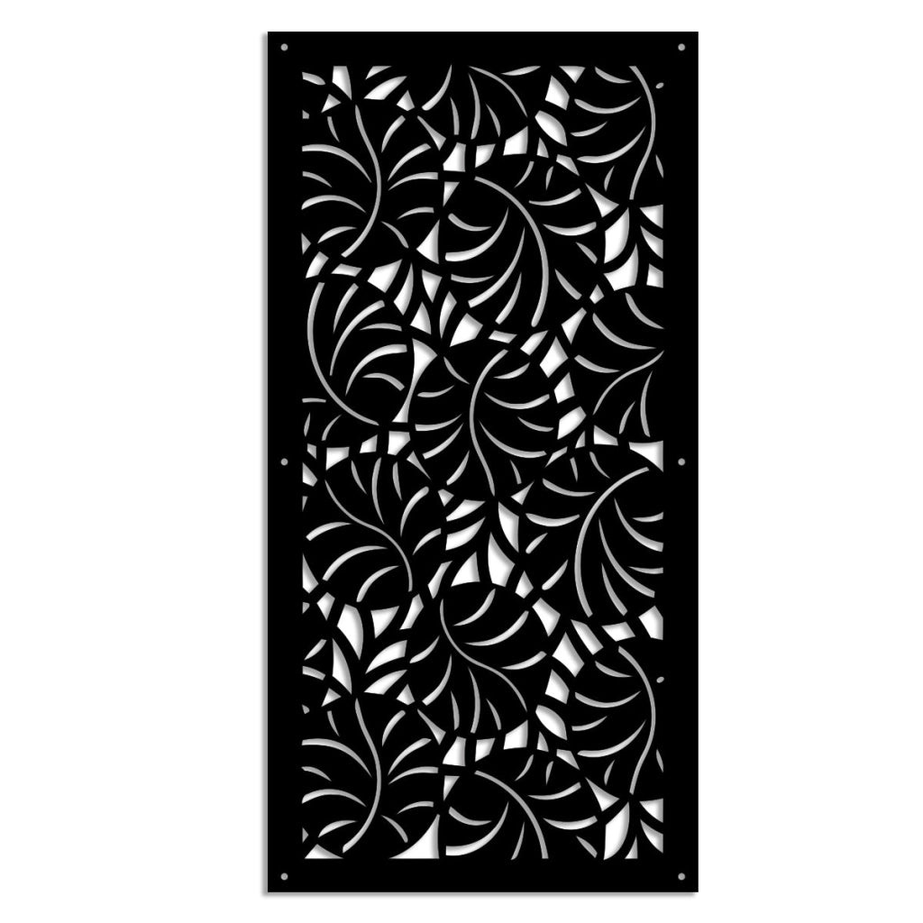 MANGROVIE - Pannello in PVC traforato - Parasole Colore: nero, Misura: 73x148 cm