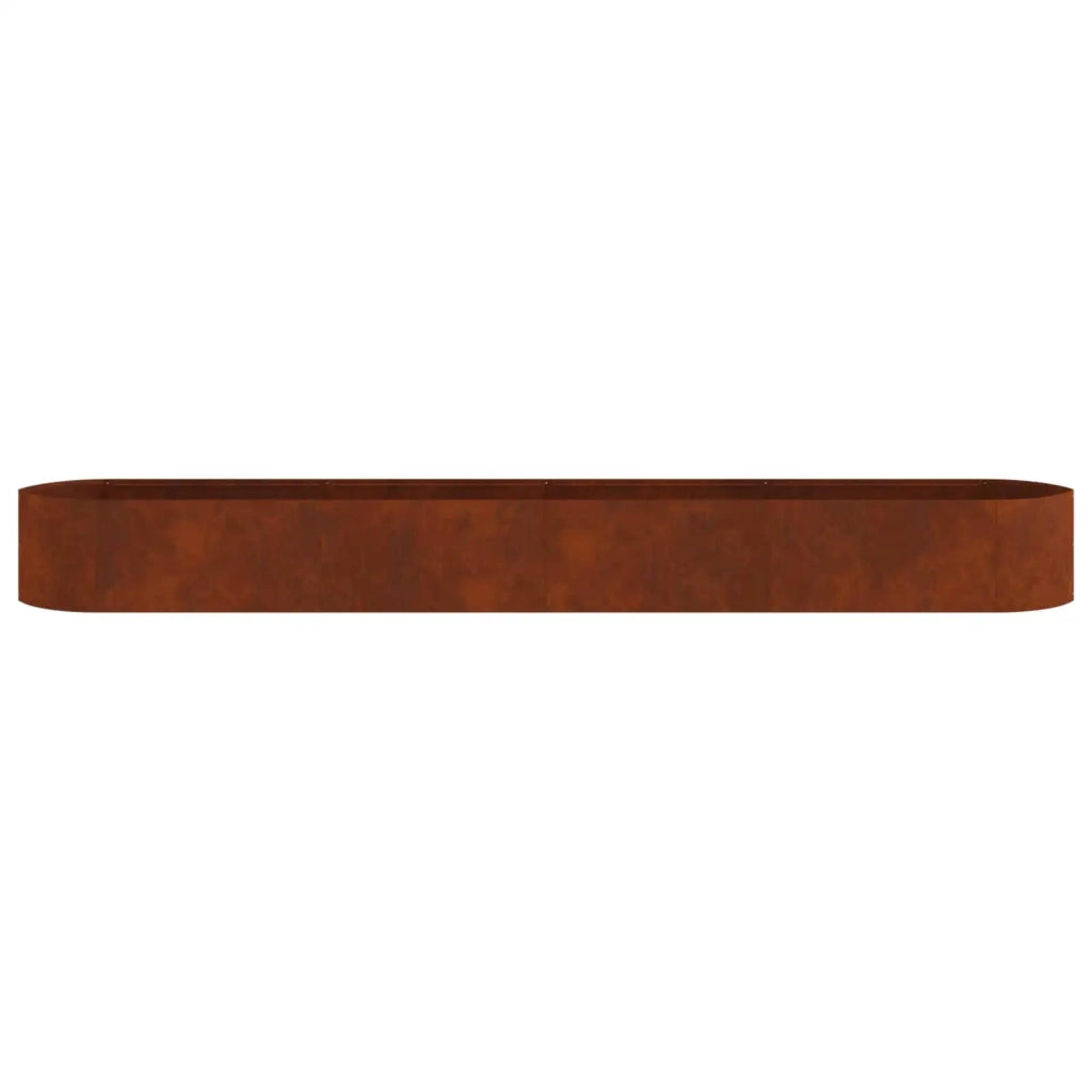 Letto rialzato da giardino Acciaio Corten 380 x 40 x 40 cm 8011739