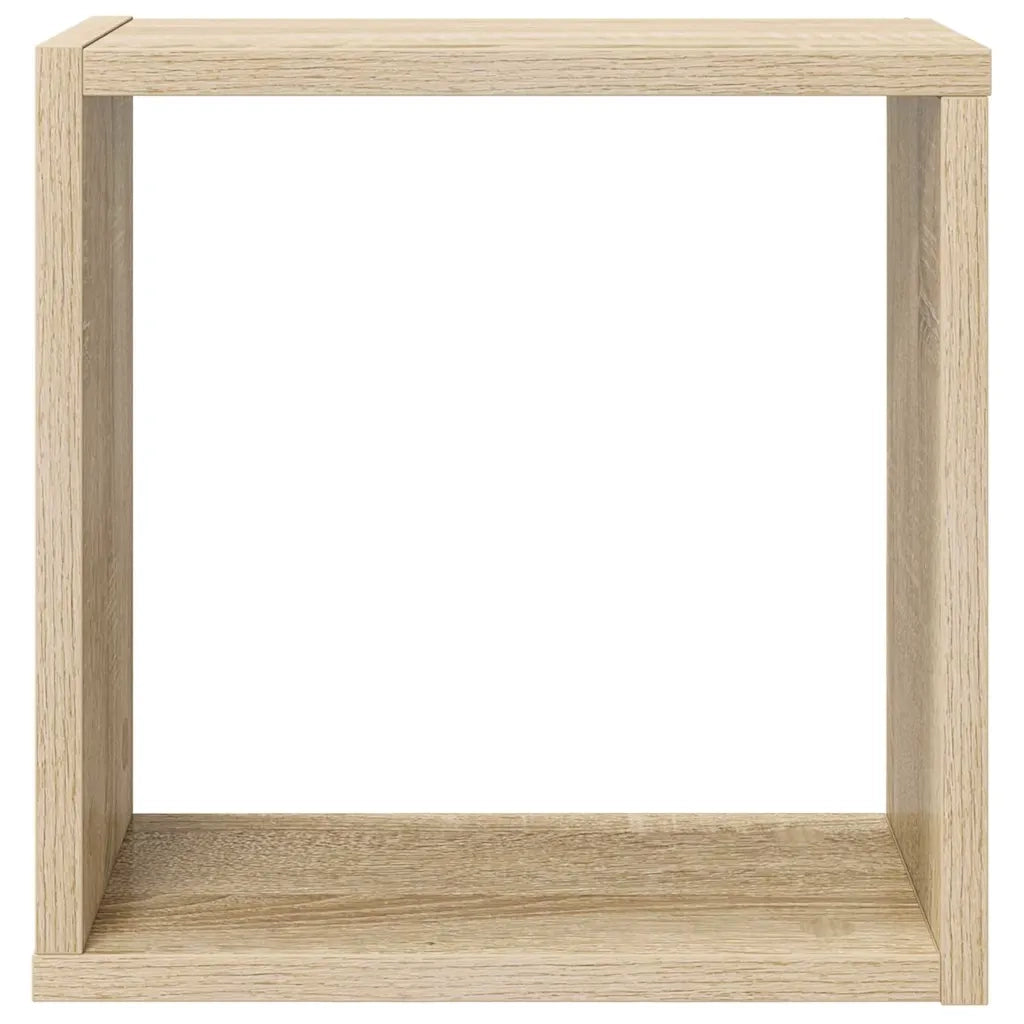 Mensole a Cubo 2 pz Rovere Sonoma 30x15x30 cm 807007