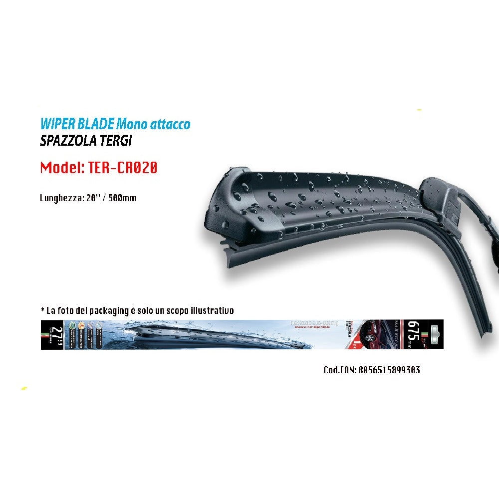 Trade Shop - Tergicristallo Morbido Spazzola Auto Ricambio Maxtech Da 20" Ter-cr020 -