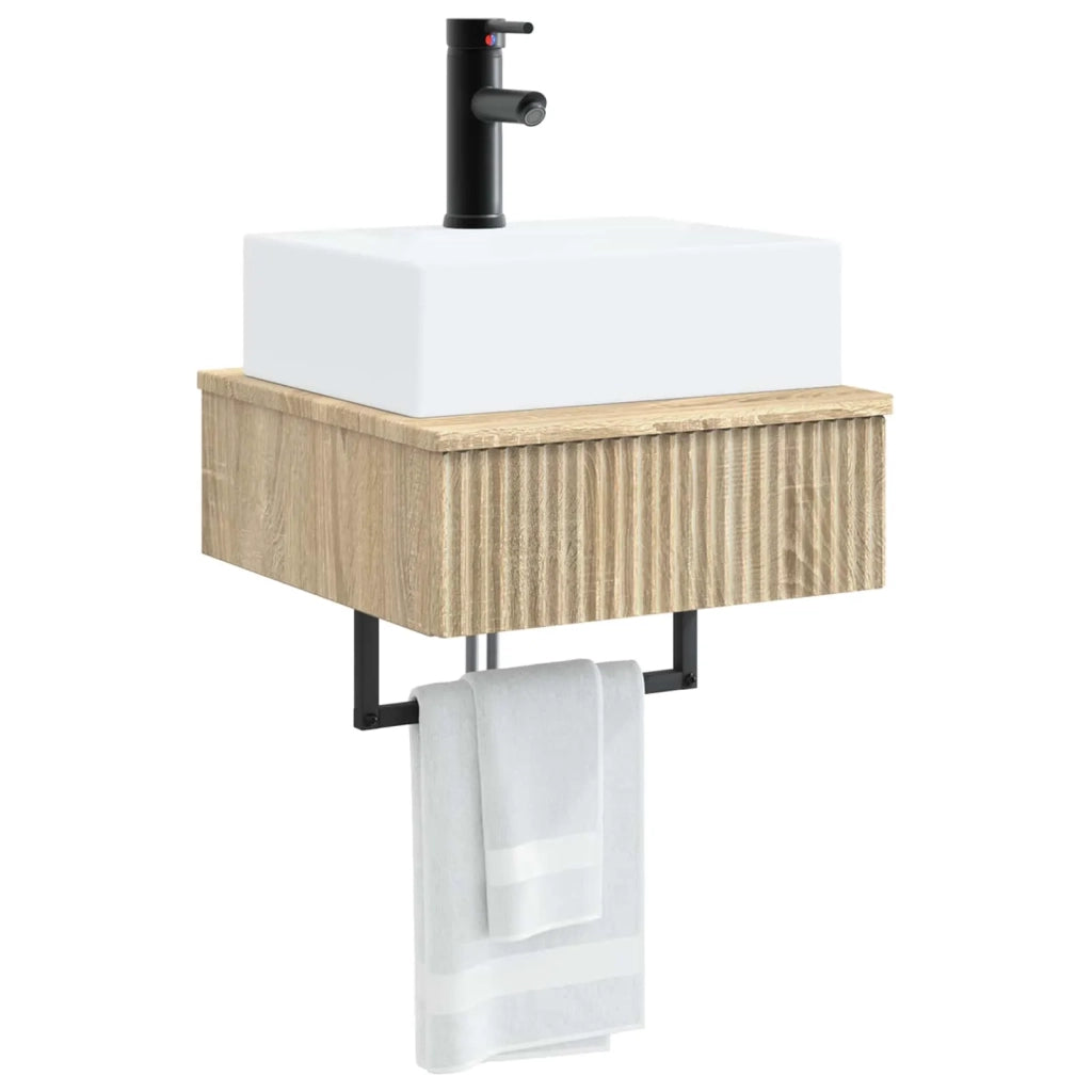 Lavabo da Parete Rovere Sonoma 40 x 41 x 39 cm CFW4591122