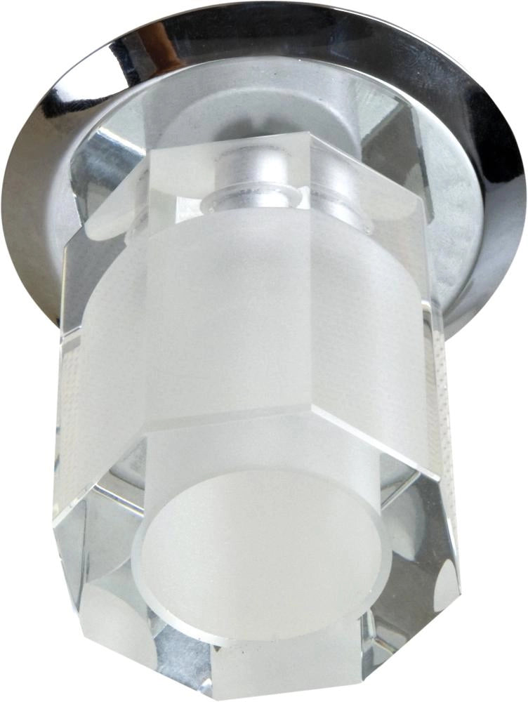 Plafoniera incasso rotonda SK-25 1xG4 cristallo cromo