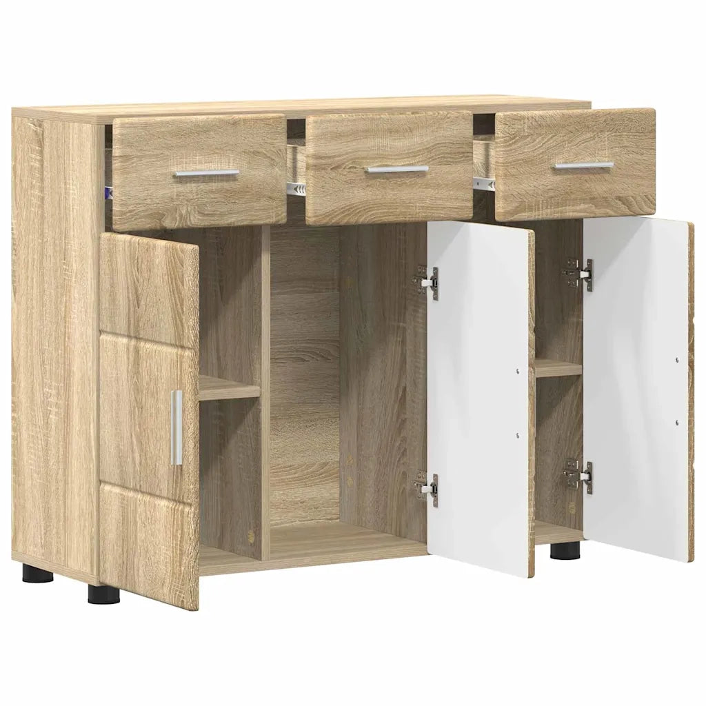 Credenza con porta FLORIN Rovere Sonoma 88,5 x 30,5 x 73 cm 880313