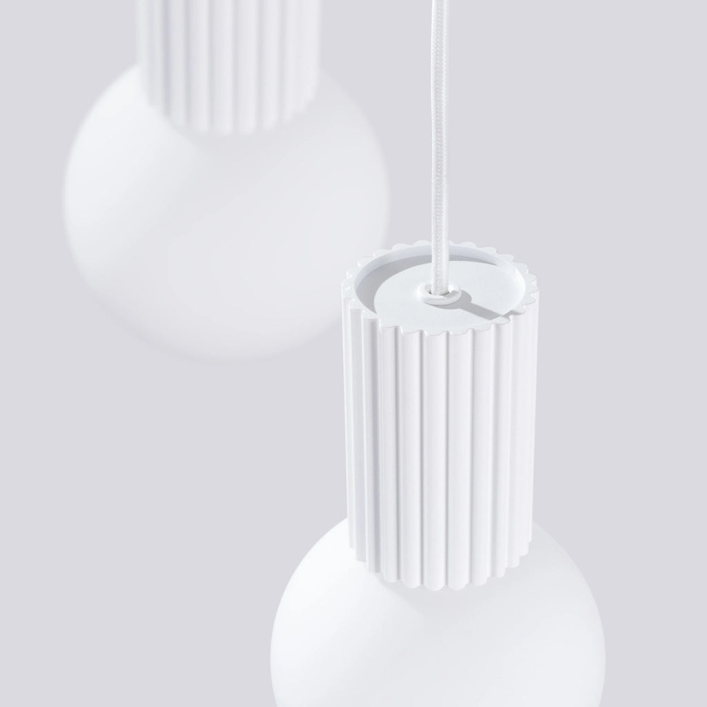 Lampada sospesa moderna 3 sfere vetro bianco G9 SFERA PureLume
