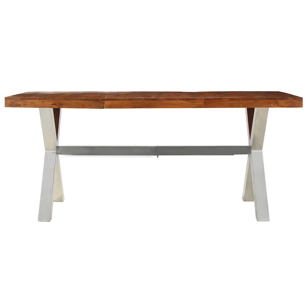 Tavolo in Legno Massello con Finitura in Sheesham 180x90x76 cm