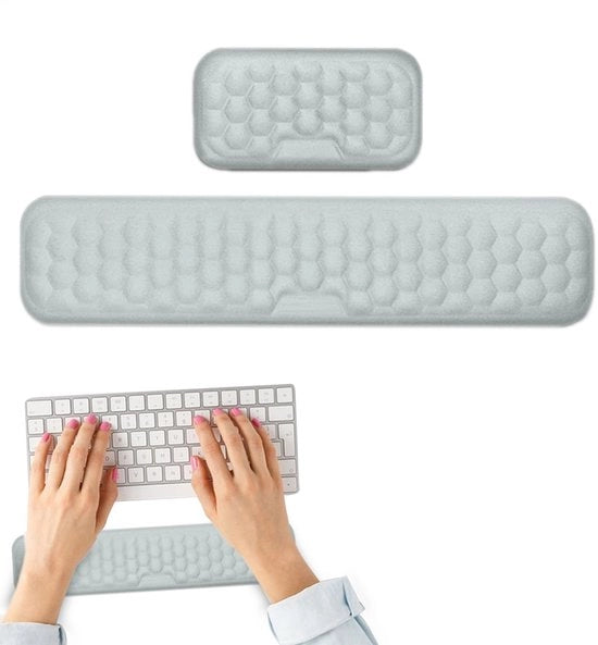 Polssteunkussentjes congegno da 2 polssteunen comodi con funzione di ricordo, ergonomici, carini cuscini, polssteun antiscivolo 

Compatibile per il tavolo da lavoro, polssteun per giochi, laptop, SC