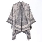 Nuovo scialle/sciarpa/scialle double-face in cashmere jacquard stampato