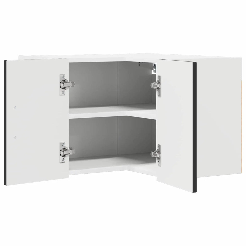 Mobile angolare per parete LUCCA Nero 57 x 57 x 40 cm 884956