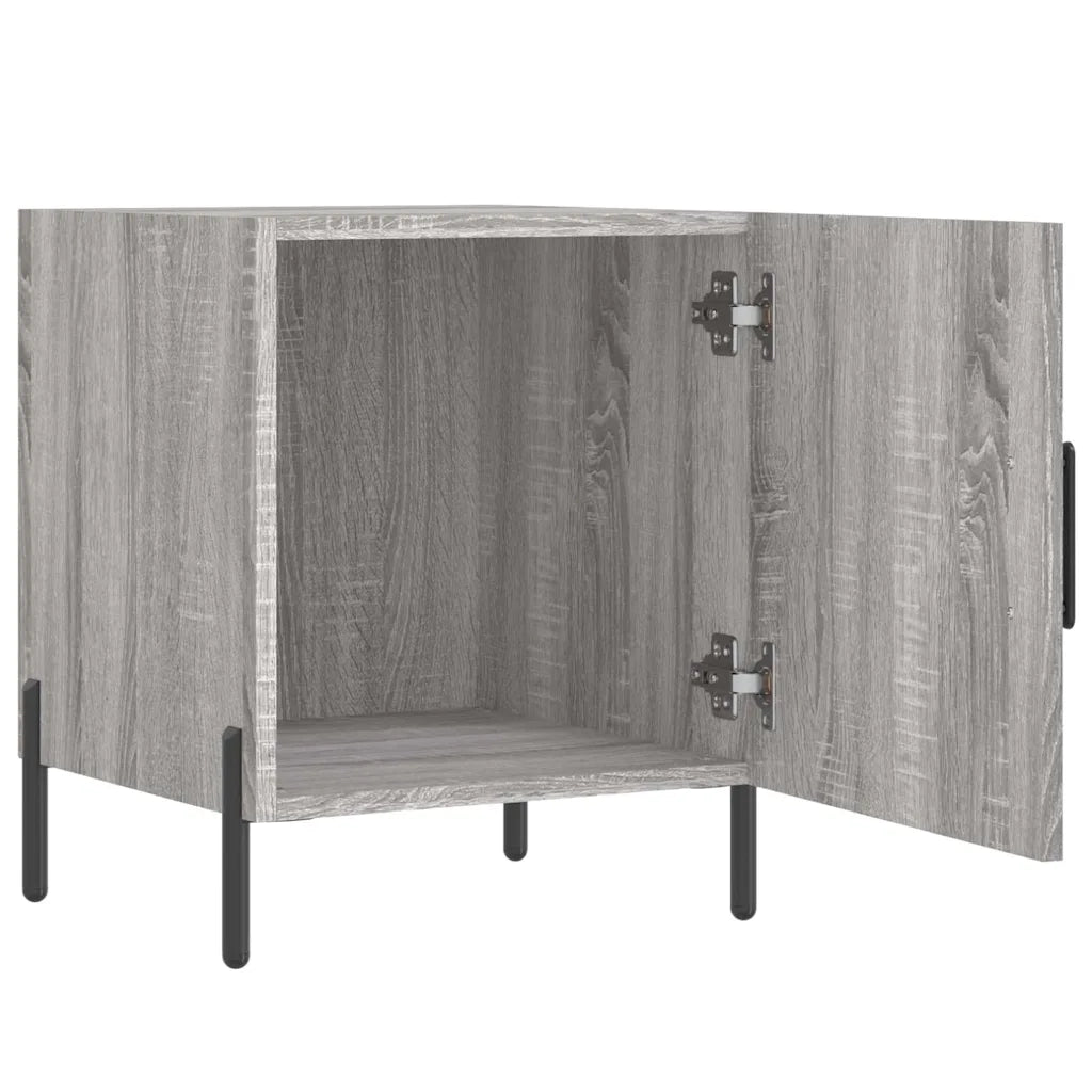 Comodini 2 pz-Set di 2 Tavolino da notte Grigio Sonoma 40x40x50 cm in Legno Multistrato 791266