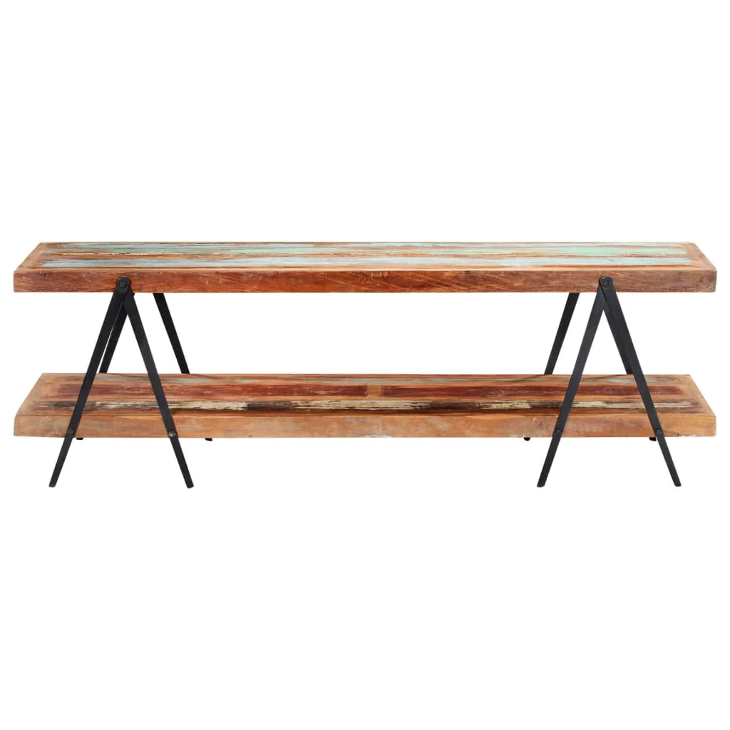 Mobile TV multimediale scaffale TV credenza mobile TV sala da pranzo soggiorno camera da letto 160 x 40 x 50 cm legno massello di recupero marrone 02_0026077