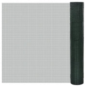 Recinto Pollaio in Rete Zincato Rivestimento PVC 10x1 m Verde