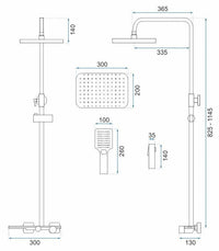 Set Doccia Rea Helix Chrom