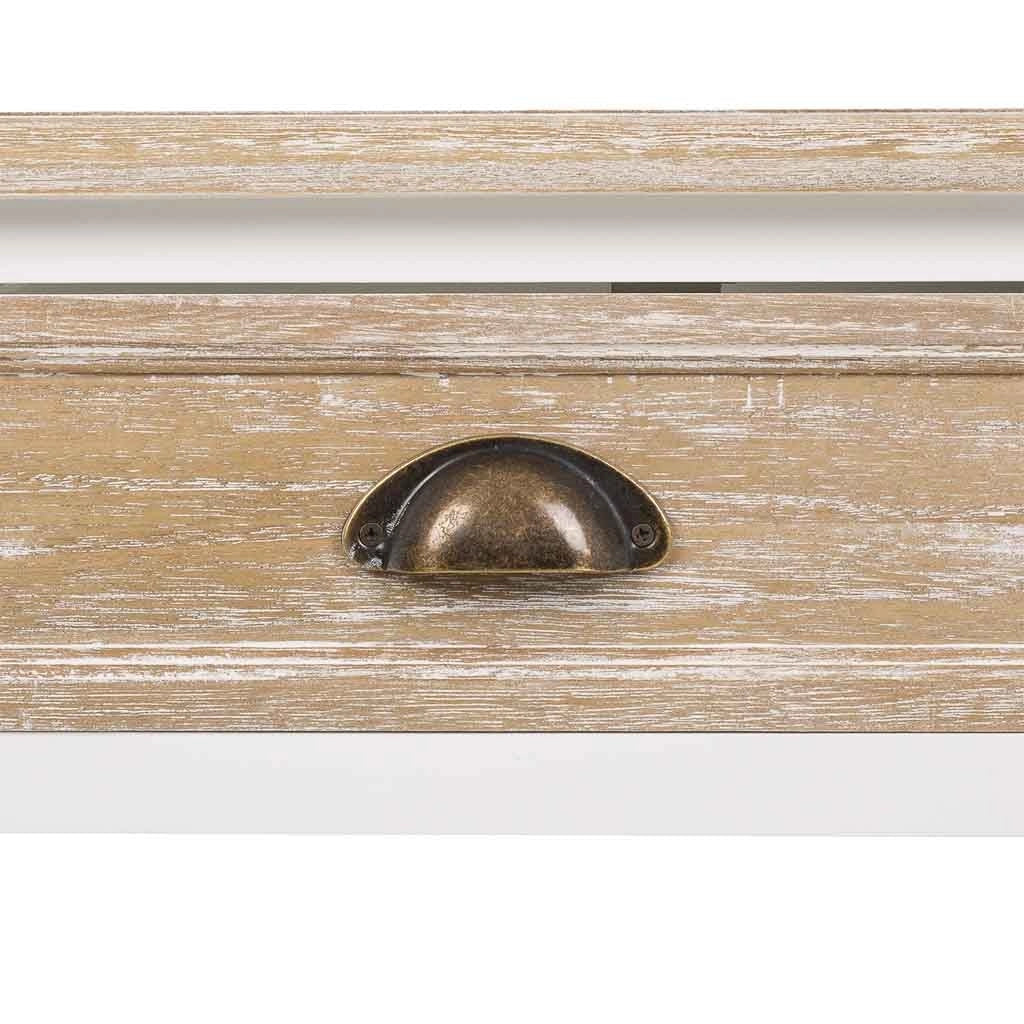 Mobile da ingresso in legno bianco 100x40x78h